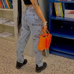 Pacsun butterfly jeans